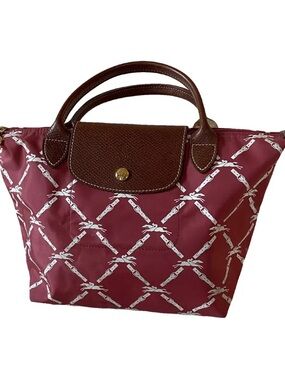 Longchamp Le Pliage rare horse logo tote